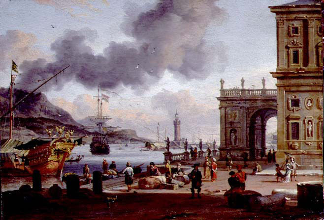 A Mediterranean Harbour Scene